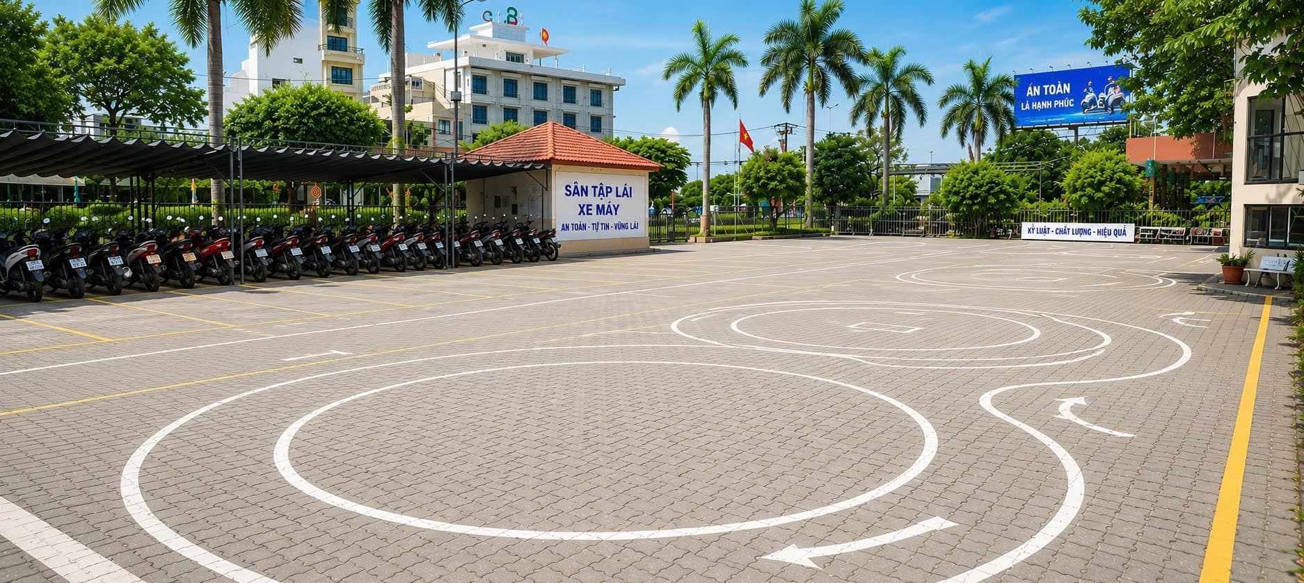 Sân tập lái xe Hiếu Minh